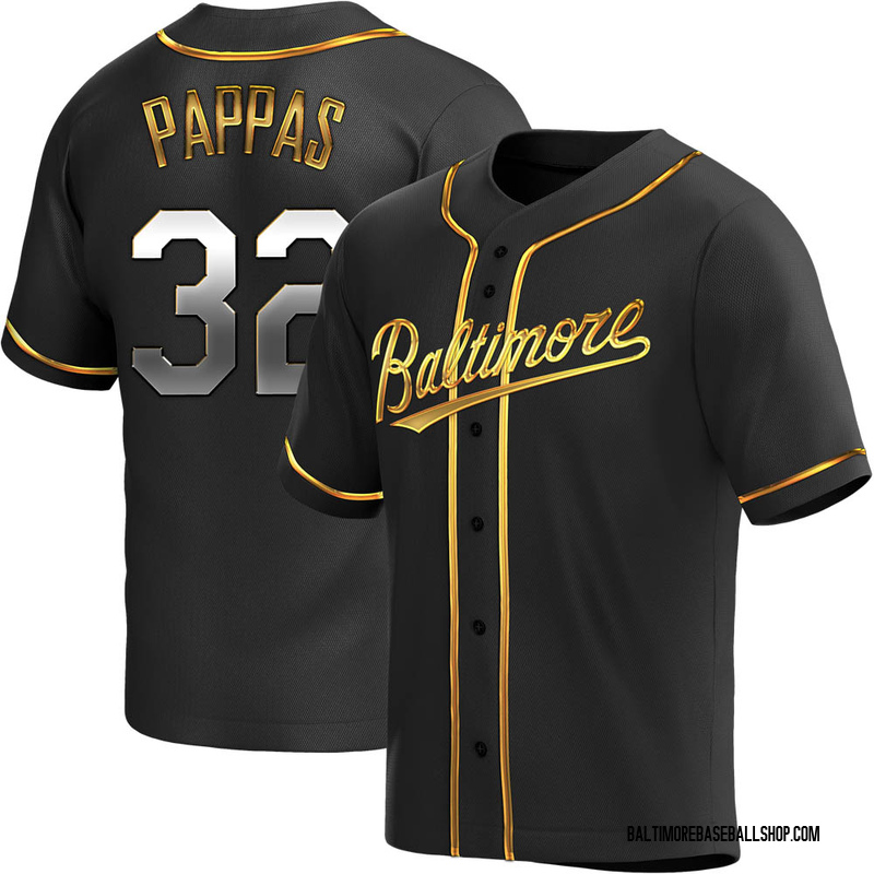 Milt Pappas Youth Baltimore Orioles Alternate Jersey - Black Golden Replica