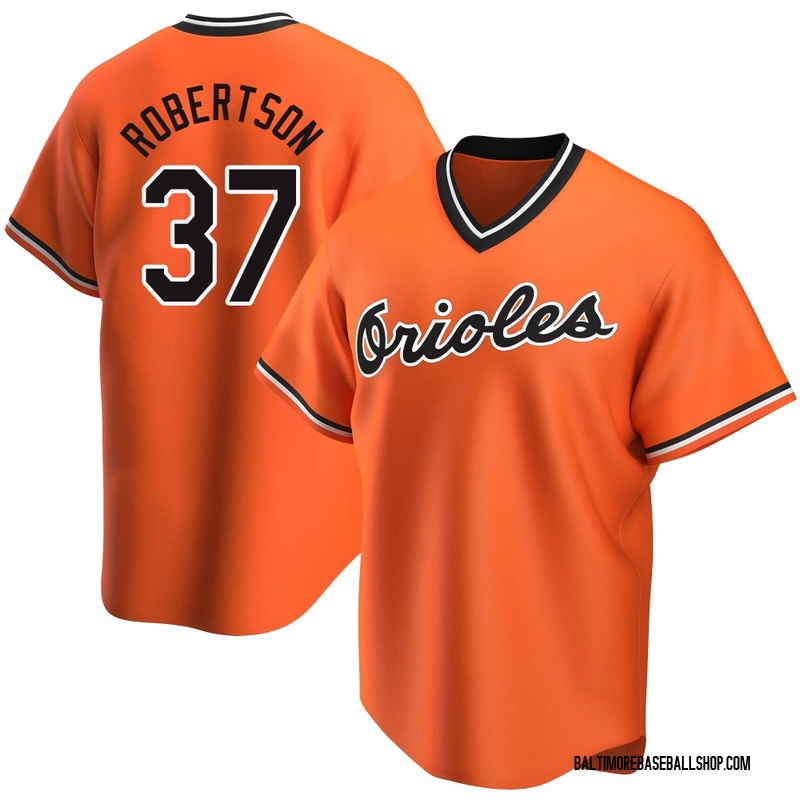 Will Robertson Men's Baltimore Orioles Alternate Cooperstown Collection Jersey - Orange Replica