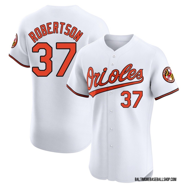 Will Robertson Men's Baltimore Orioles Home Jersey - White Elite