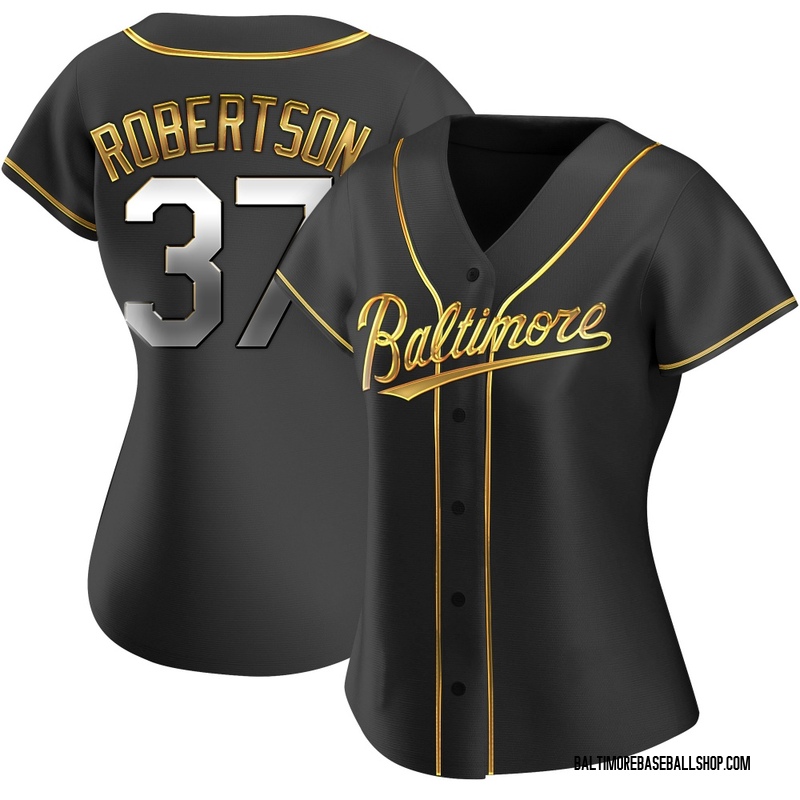 Will Robertson Women's Baltimore Orioles Alternate Jersey - Black Golden Replica