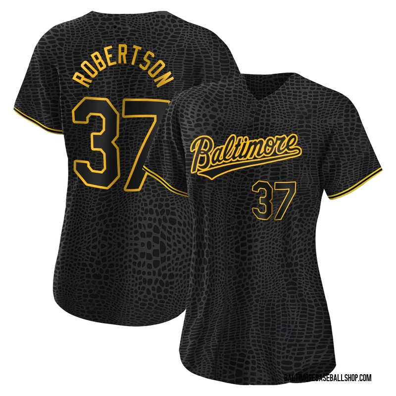 Will Robertson Women's Baltimore Orioles Snake Skin City Jersey - Black Replica