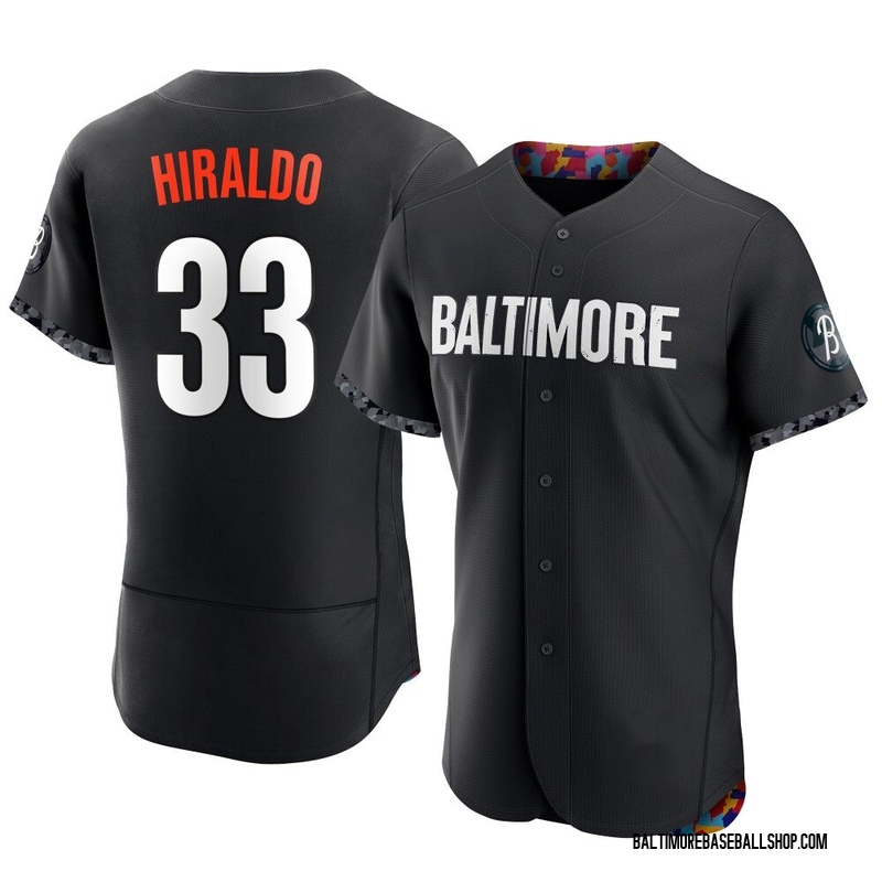 Yaramil Hiraldo Men's Baltimore Orioles 2023 City Connect Jersey - Black Authentic