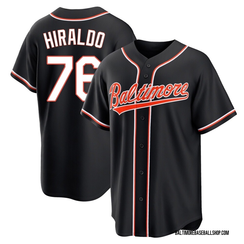 Yaramil Hiraldo Men's Baltimore Orioles Fashion Out Jersey - Black Replica