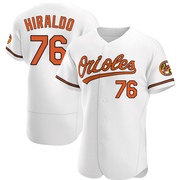 Yaramil Hiraldo Men's Baltimore Orioles Home Jersey - White Authentic