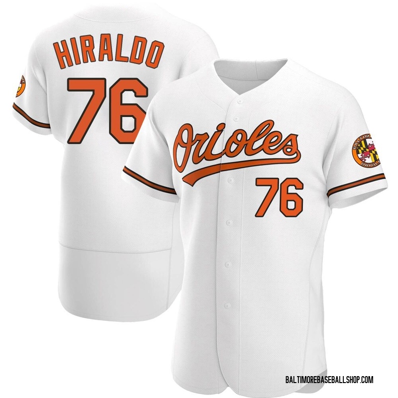 Yaramil Hiraldo Men's Baltimore Orioles Home Jersey - White Authentic