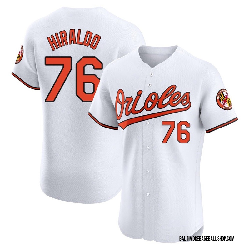 Yaramil Hiraldo Men's Baltimore Orioles Home Jersey - White Elite