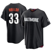 Yaramil Hiraldo Youth Baltimore Orioles 2023 City Connect Jersey - Black Replica