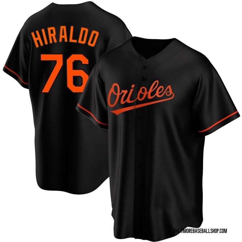 Yaramil Hiraldo Youth Baltimore Orioles Alternate Jersey - Black Replica