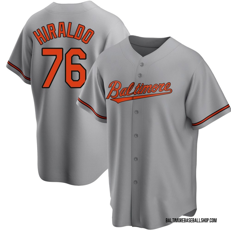 Yaramil Hiraldo Youth Baltimore Orioles Road Jersey - Gray Replica
